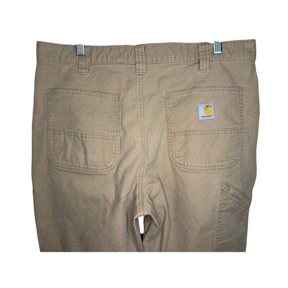 Carhartt Men's Rugged Flex Relaxed Fit Canvas Work Pants 36x30 BN2291-M Khaki - Picture 4 of 7